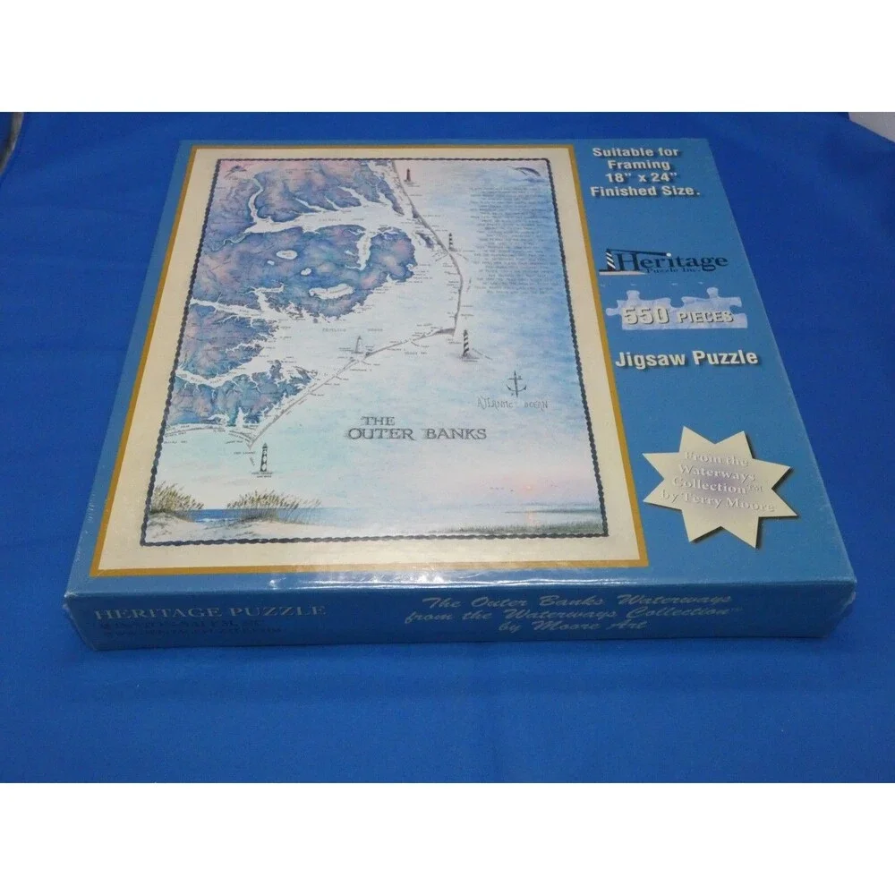 Heritage 550 Piece Jigsaw Puzzle Outer Banks Waterways Collection Terry Moore